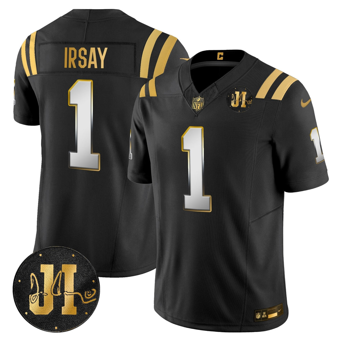 IND 2025 Jim Irsay Patch Gold Vapor Limited Jersey - image 23