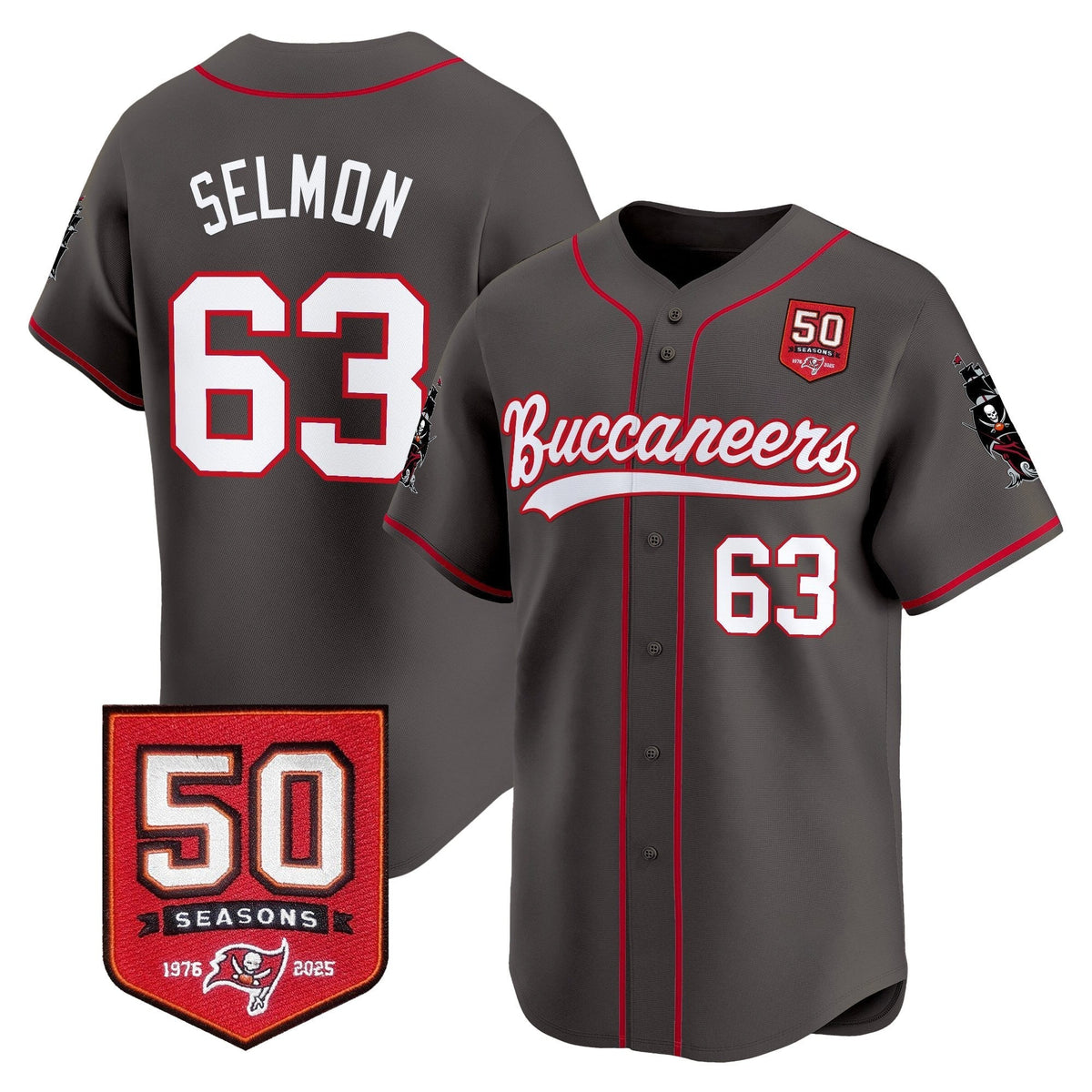 TB 50th Season Patch Vapor Baseball Jersey - All Stitched - image 32