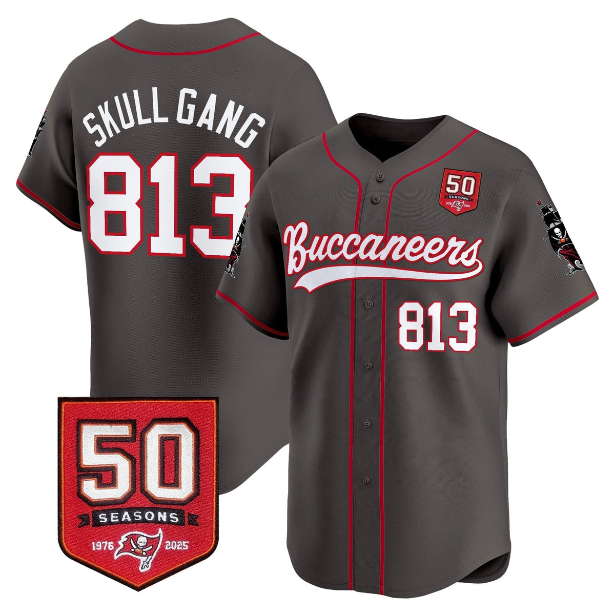 TB 50th Season Patch Vapor Baseball Jersey - All Stitched - image 26