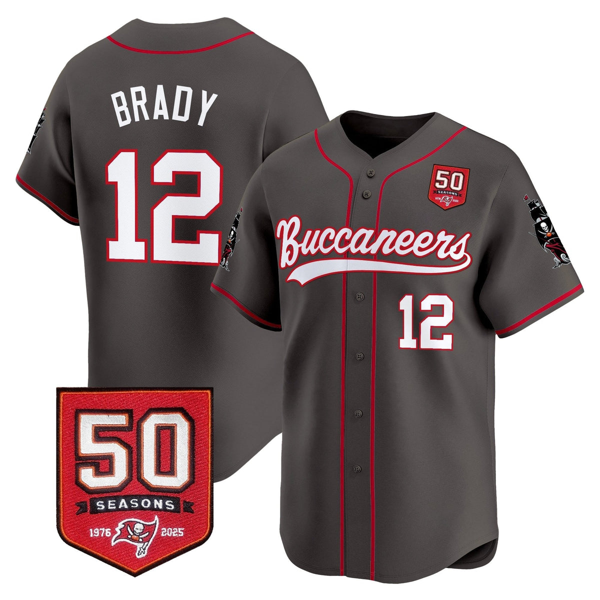 TB 50th Season Patch Vapor Baseball Jersey - All Stitched - image 28