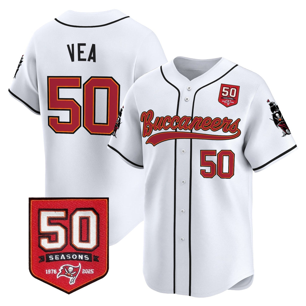 TB 50th Season Patch Vapor Baseball Jersey - All Stitched - image 52
