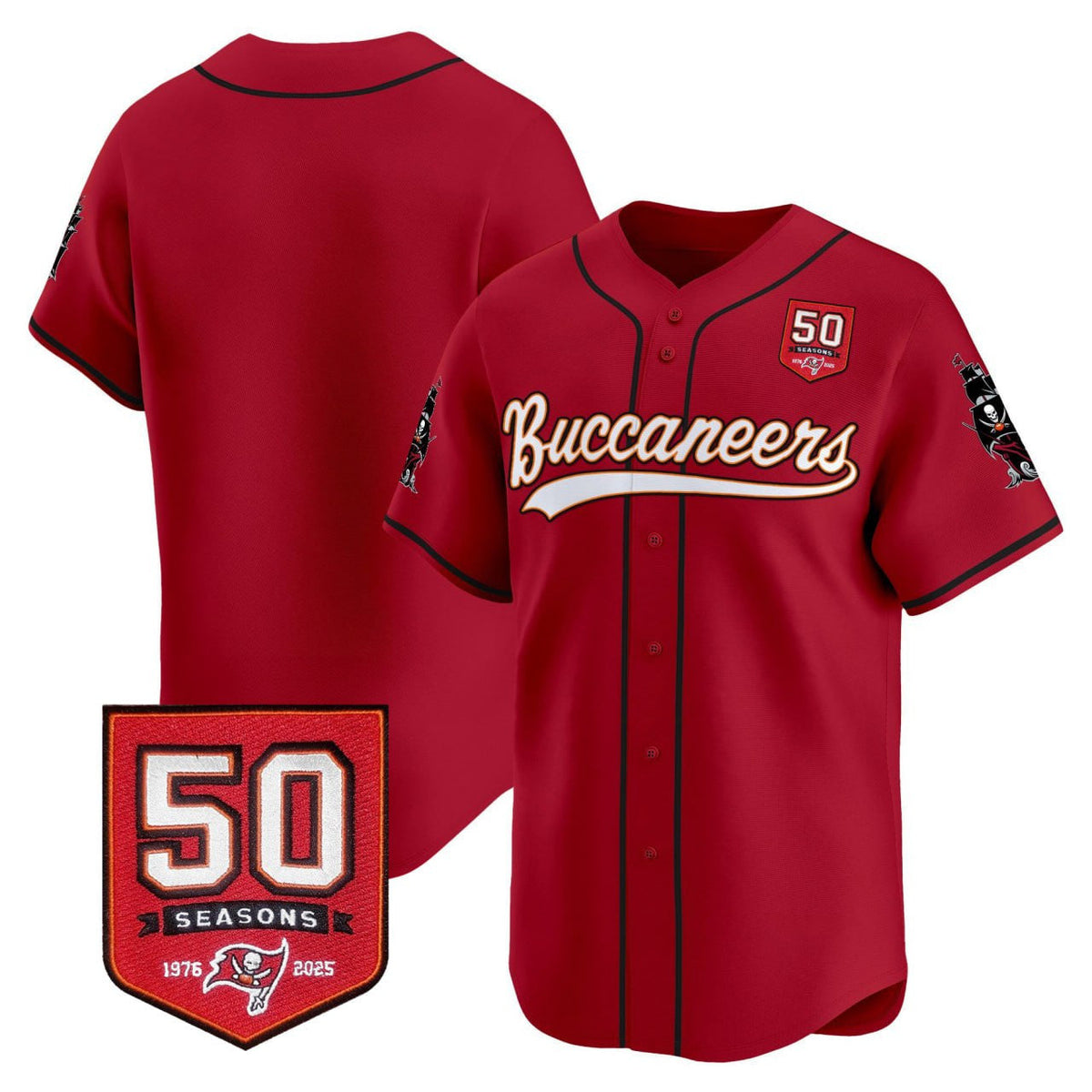 TB 50th Season Patch Vapor Baseball Jersey - All Stitched - image 44