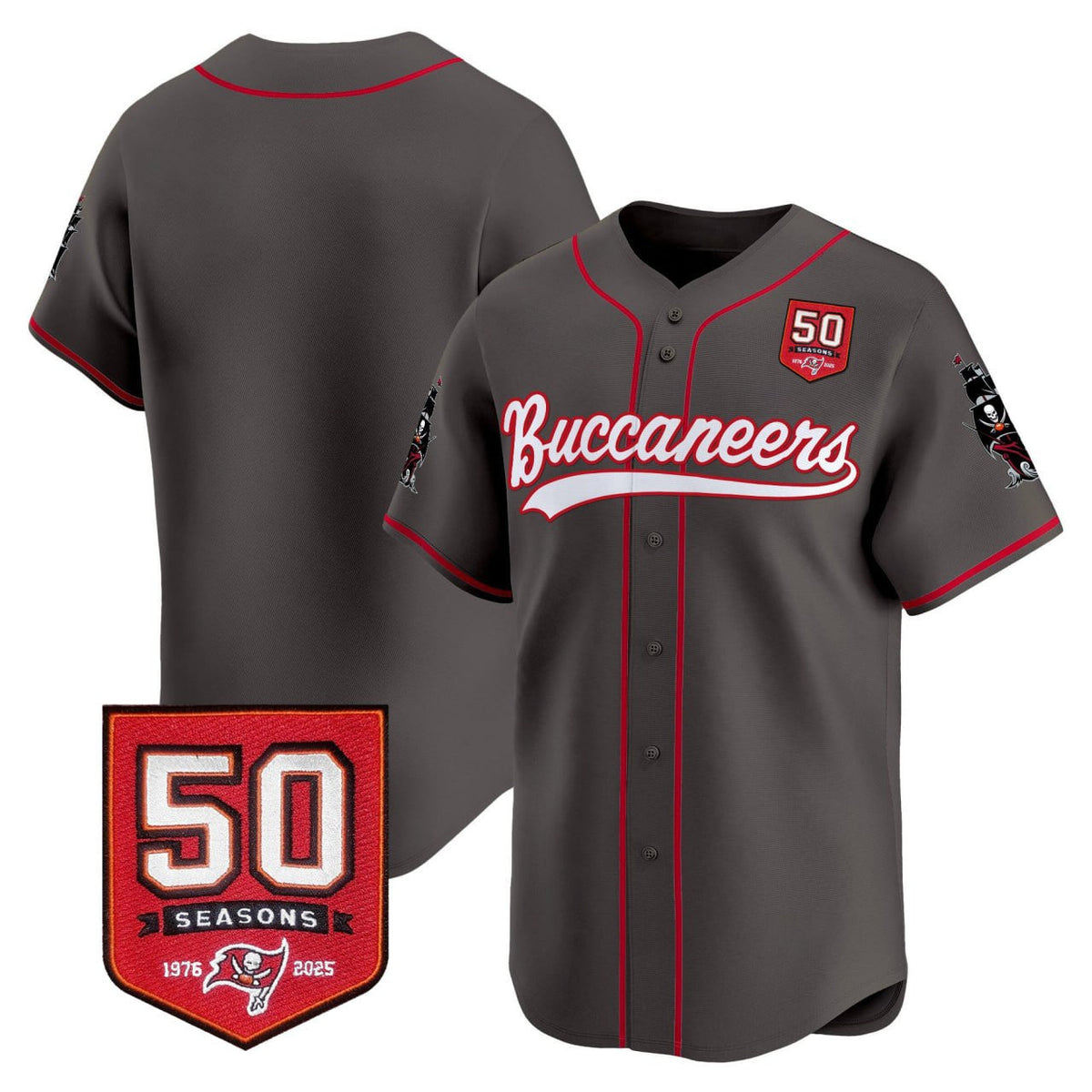 TB 50th Season Patch Vapor Baseball Jersey - All Stitched - image 33