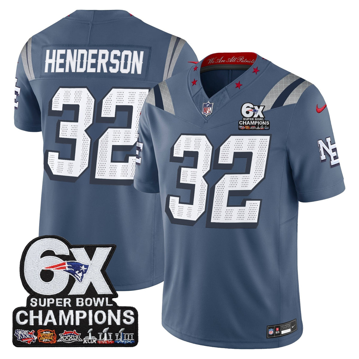 NE 6-Time Champions Patch Vapor Limited Jersey - image 42