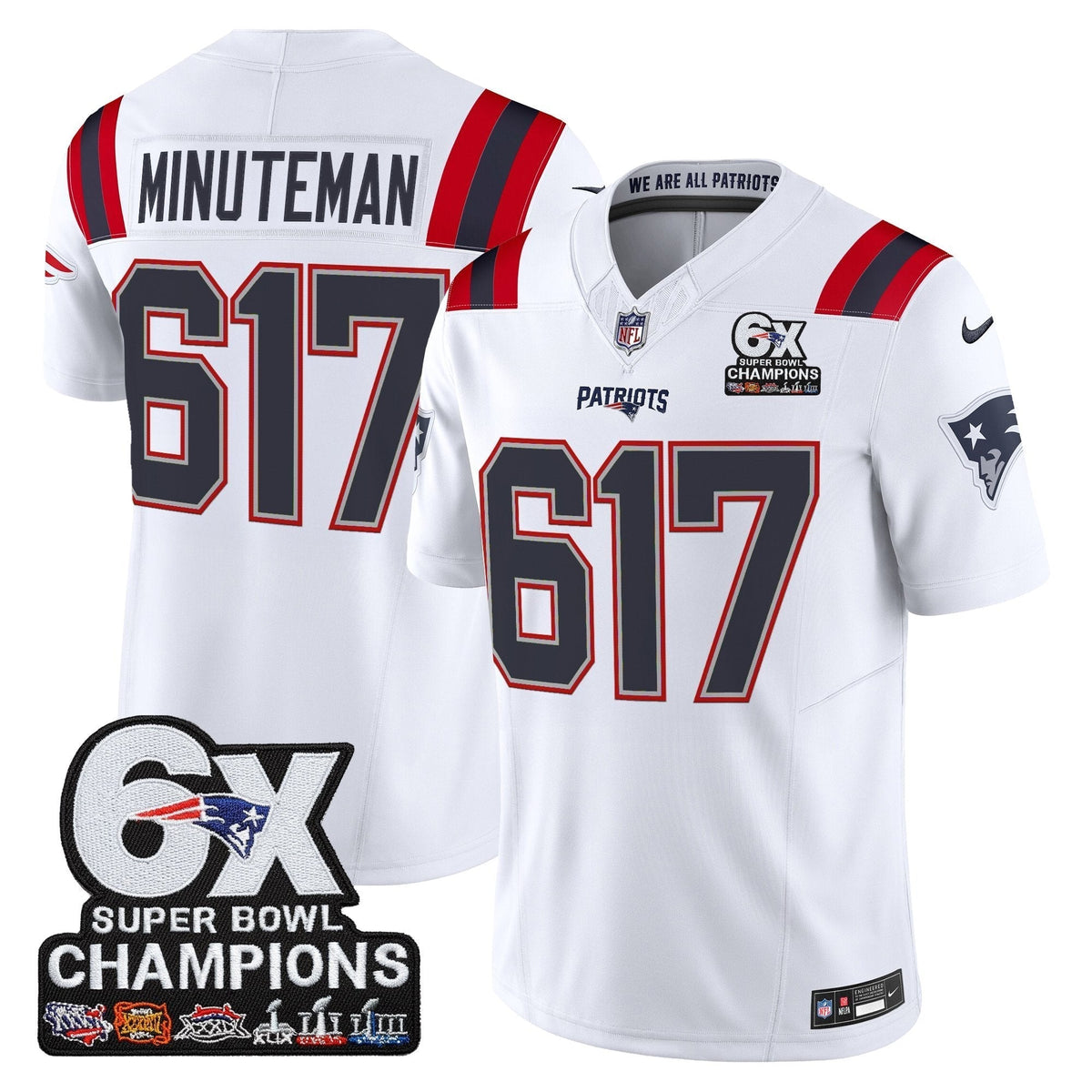 NE 6-Time Champions Patch Vapor Limited Jersey - image 2