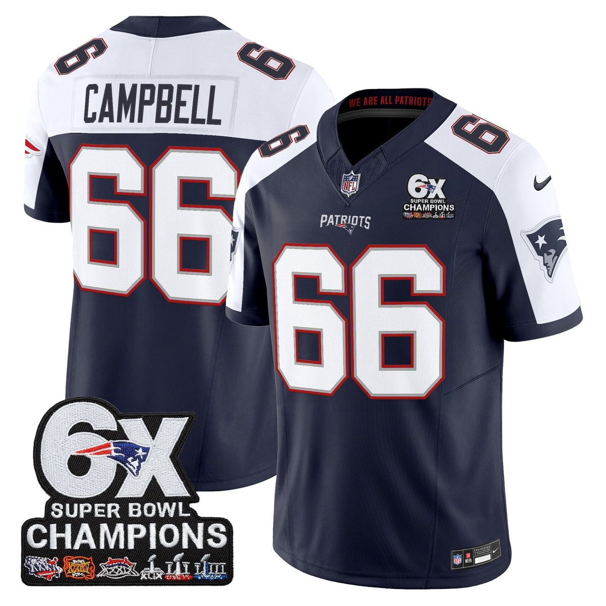 NE 6-Time Champions Patch Vapor Limited Jersey - image 36