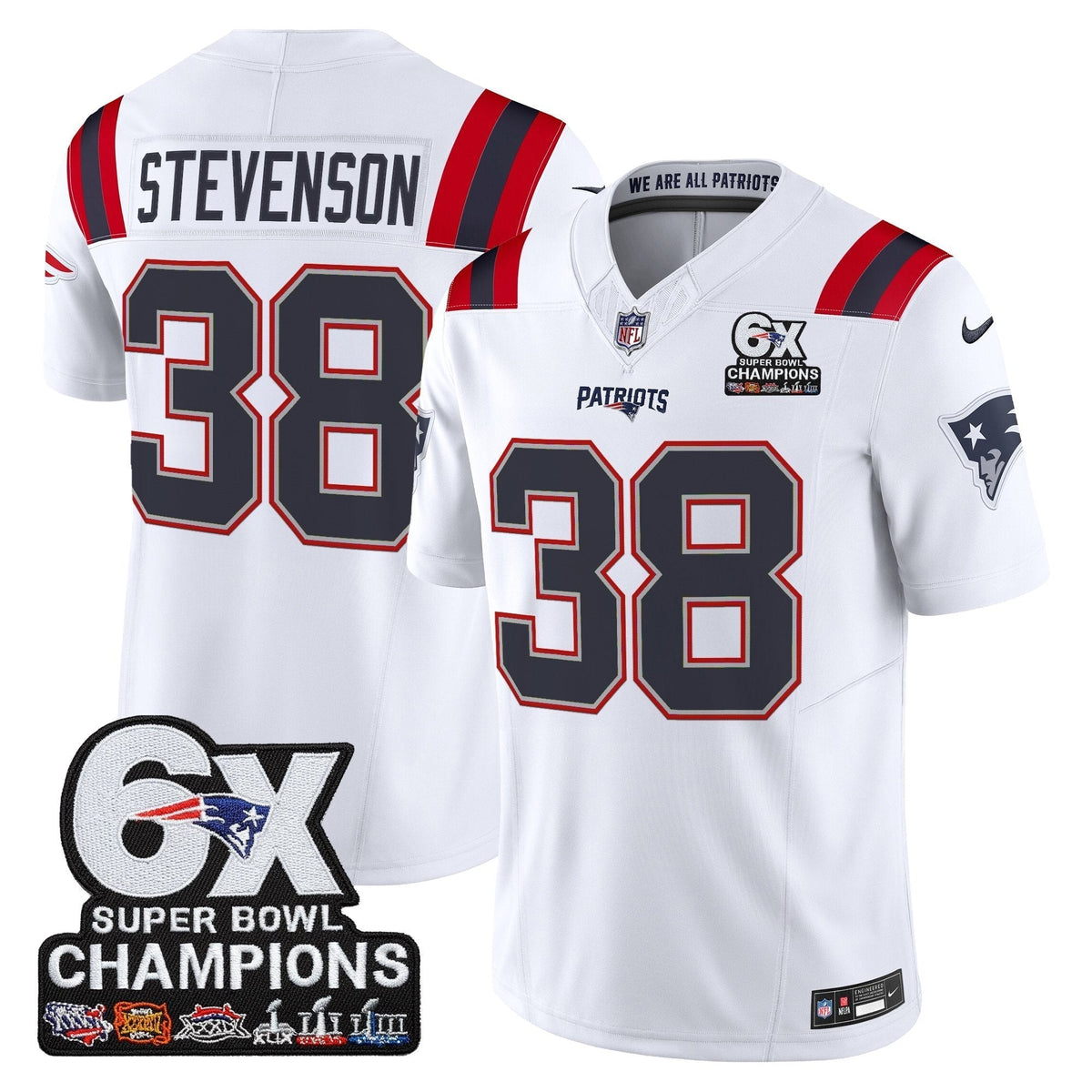 NE 6-Time Champions Patch Vapor Limited Jersey - image 7