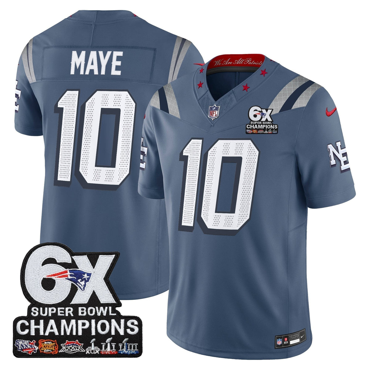 NE 6-Time Champions Patch Vapor Limited Jersey - image 37