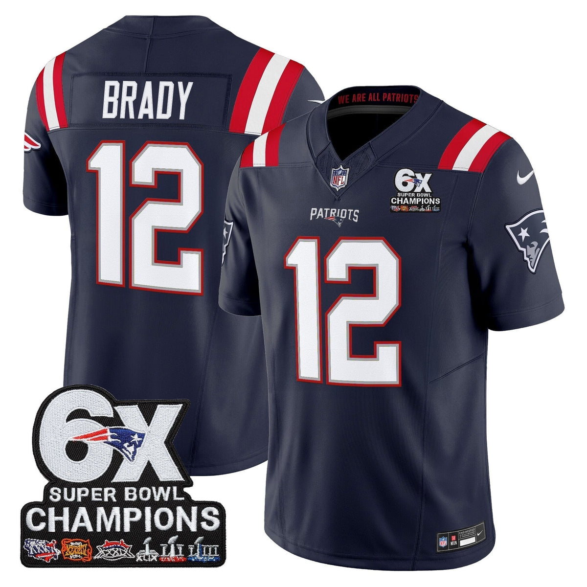 NE 6-Time Champions Patch Vapor Limited Jersey - image 14