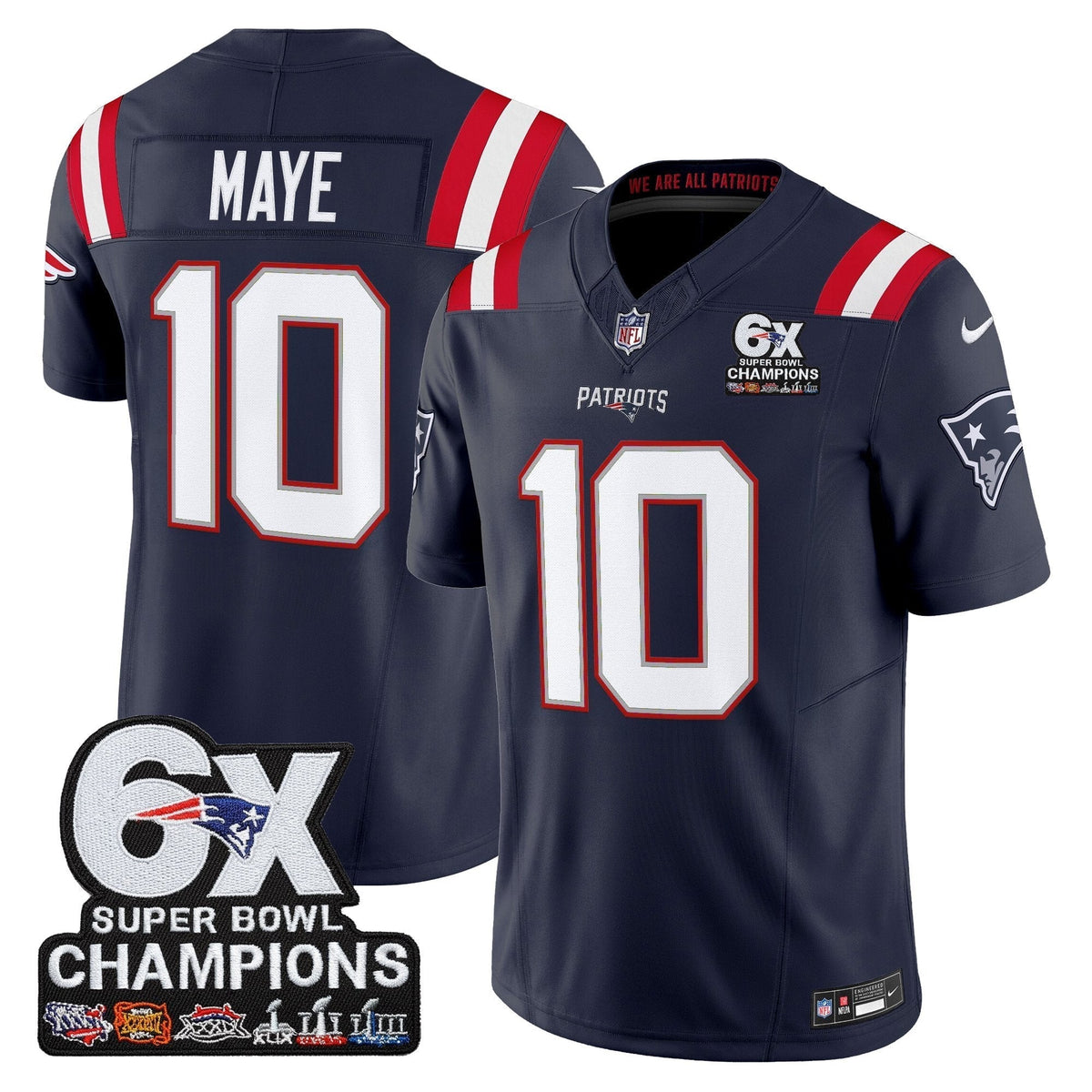 NE 6-Time Champions Patch Vapor Limited Jersey - image 10