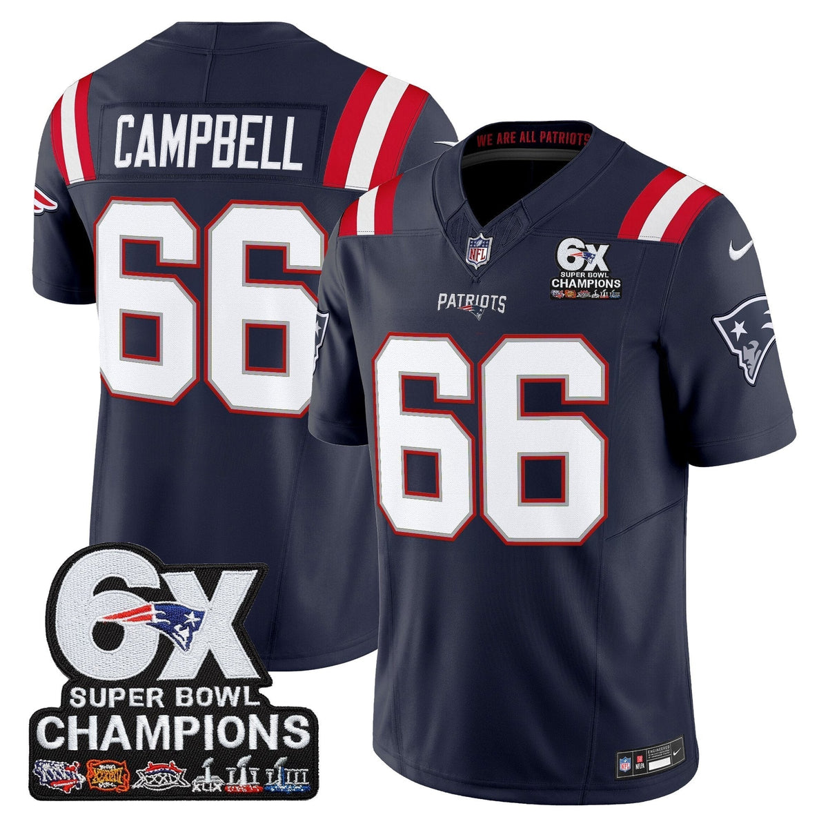 NE 6-Time Champions Patch Vapor Limited Jersey - image 18