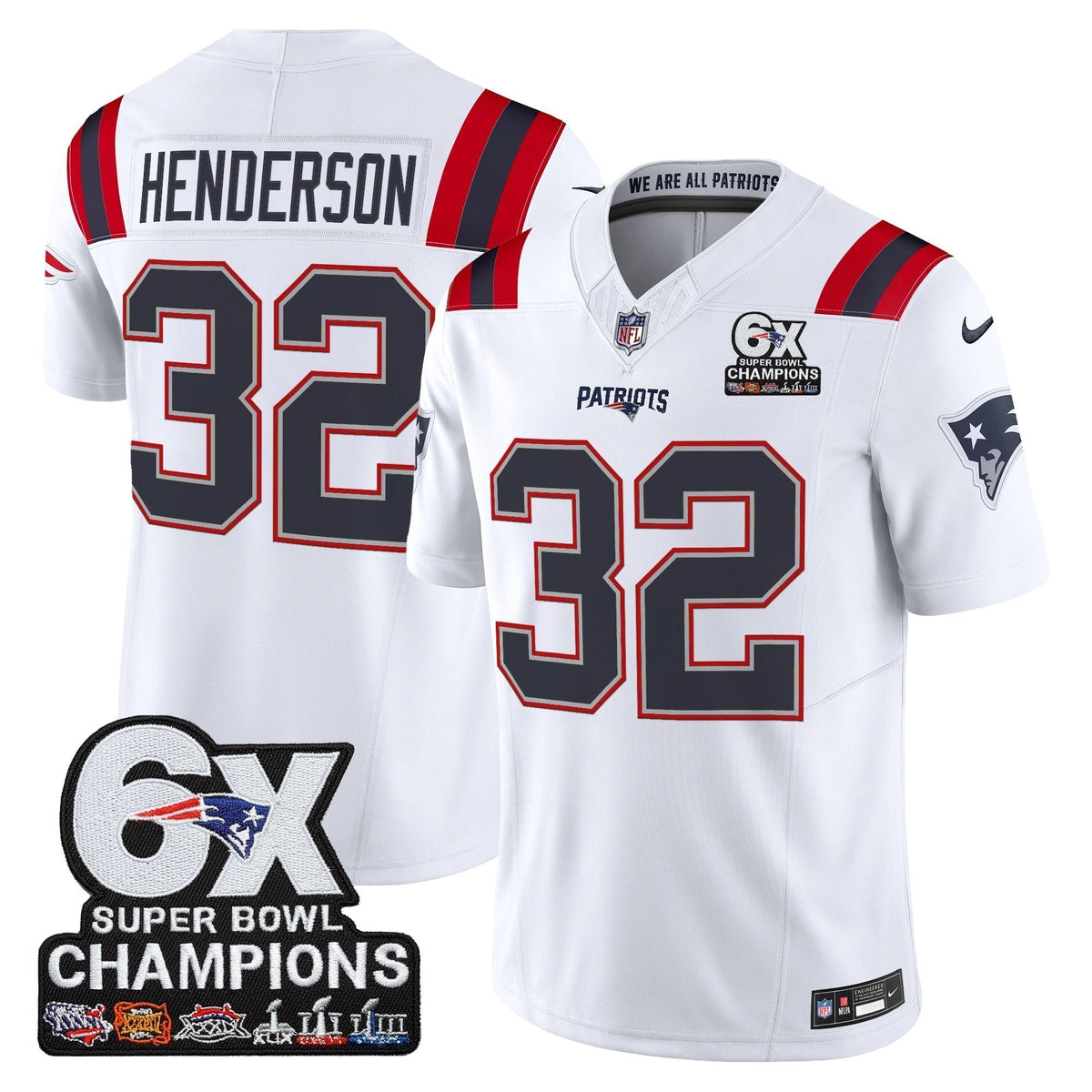 NE 6-Time Champions Patch Vapor Limited Jersey - image 6