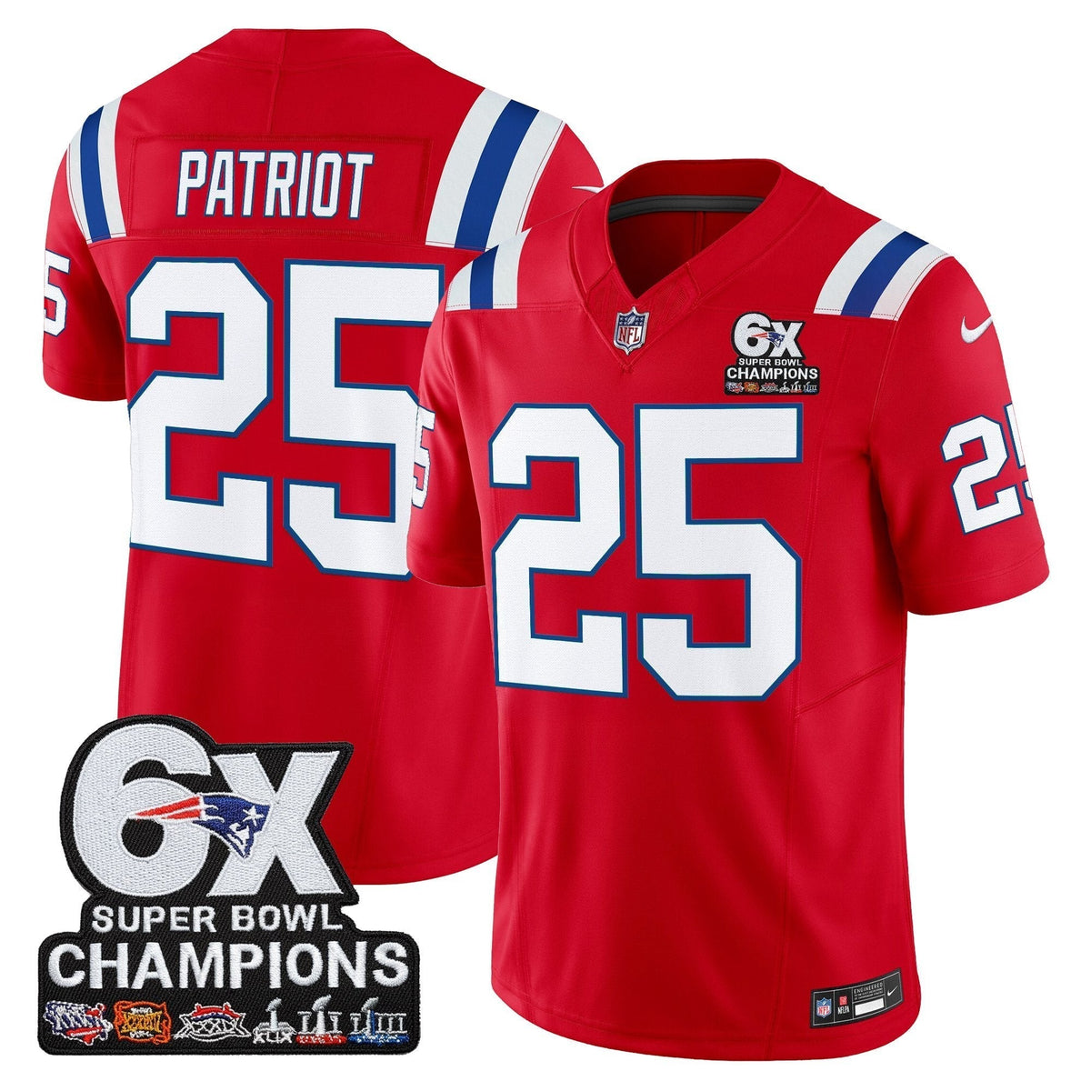 NE 6-Time Champions Patch Vapor Limited Jersey - image 21