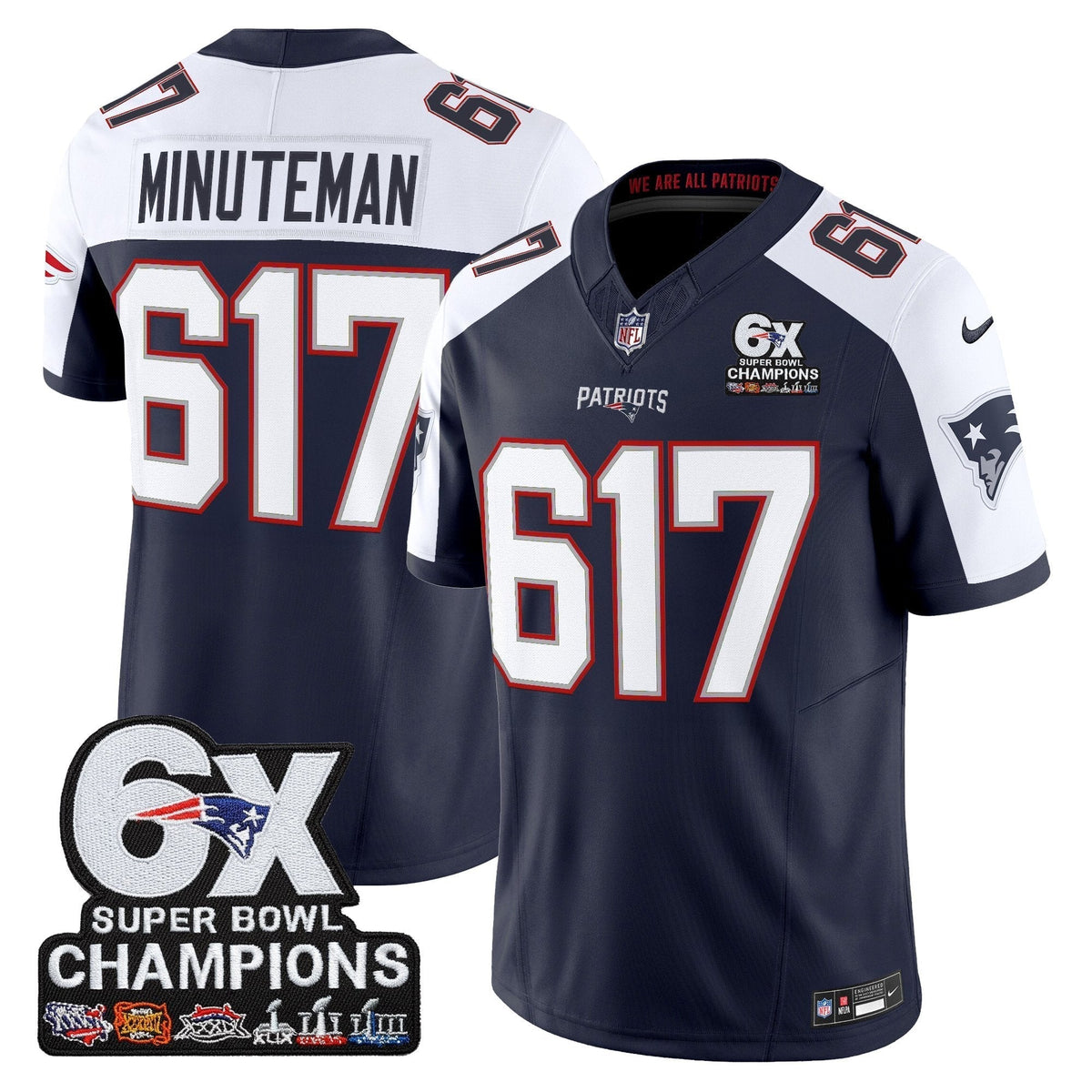 NE 6-Time Champions Patch Vapor Limited Jersey - image 29