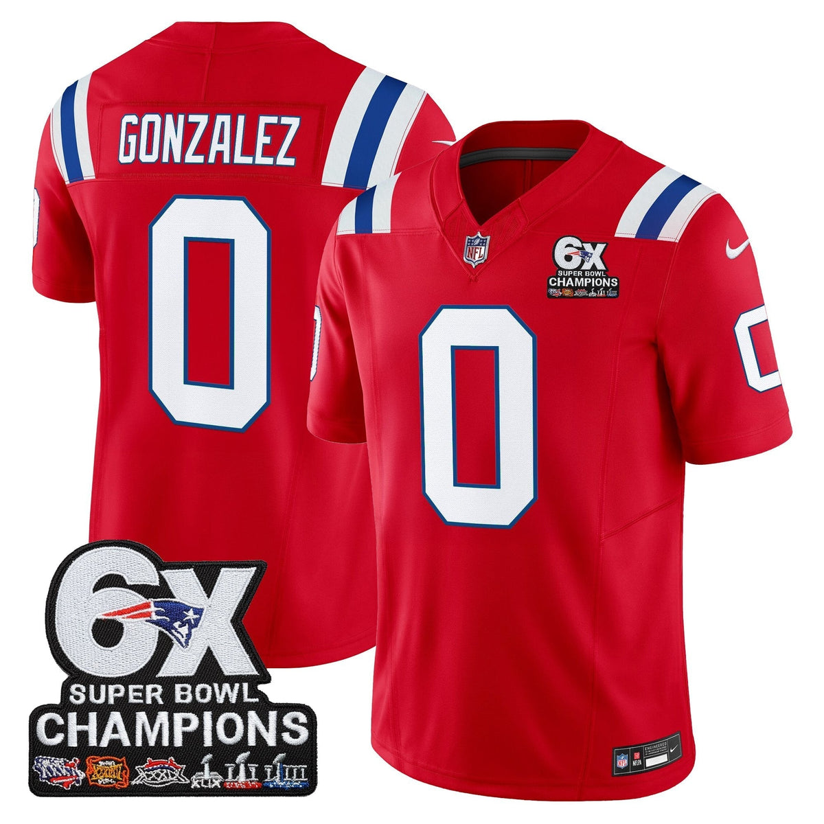 NE 6-Time Champions Patch Vapor Limited Jersey - image 26