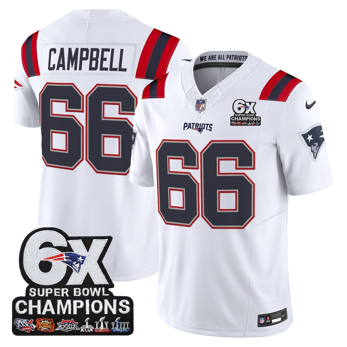 NE 6-Time Champions Patch Vapor Limited Jersey - image 9