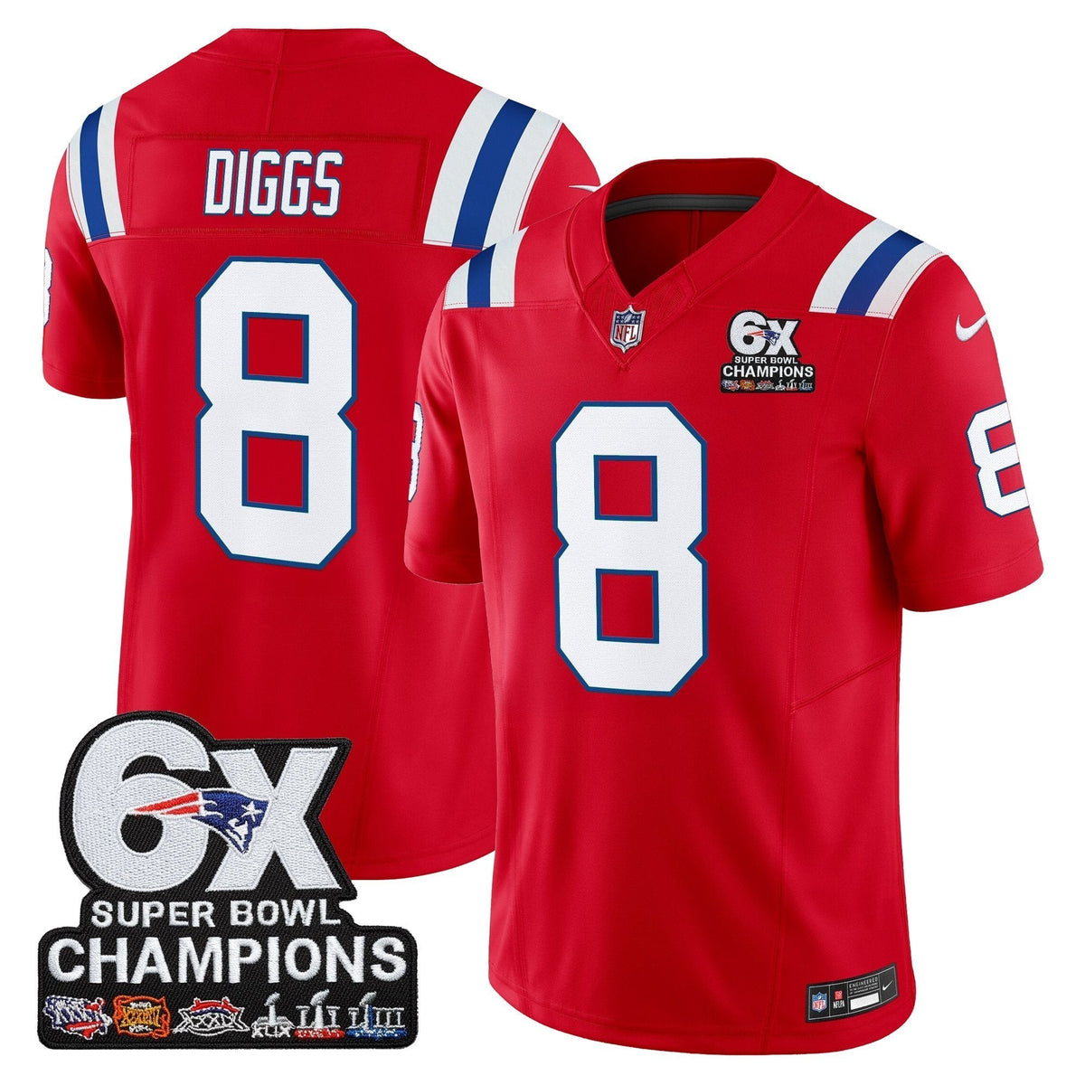 NE 6-Time Champions Patch Vapor Limited Jersey - image 22