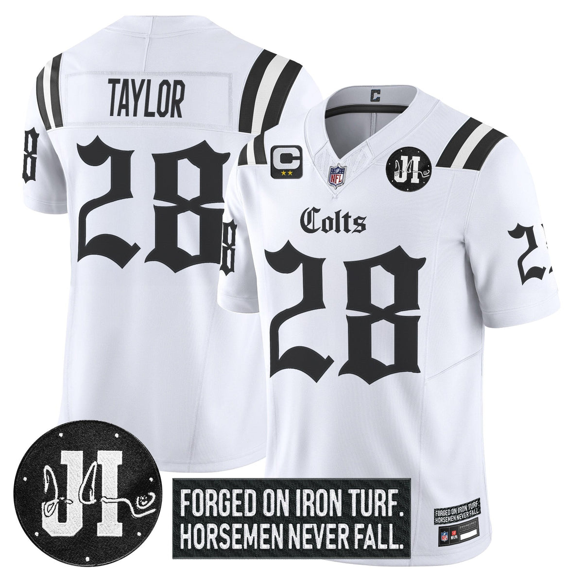 IND 2025 'Gothic Iron Hoof Edition' Vapor Limited Jersey - Jim Irsay Patch - image 14