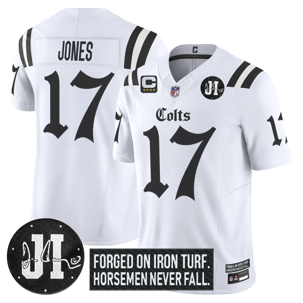 IND 2025 'Gothic Iron Hoof Edition' Vapor Limited Jersey - Jim Irsay Patch - image 11