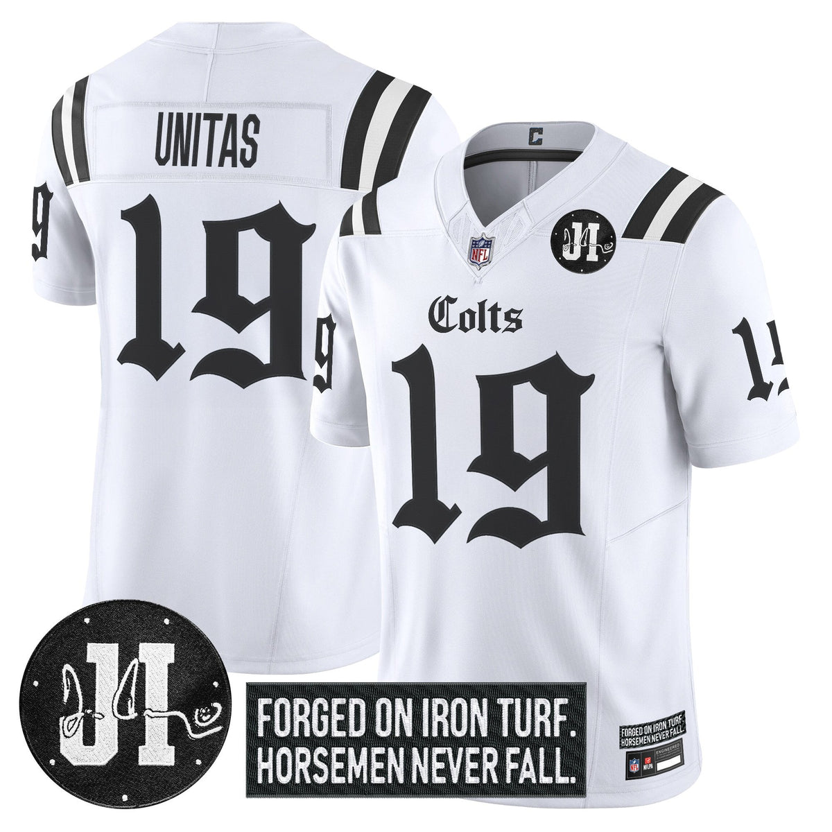 IND 2025 'Gothic Iron Hoof Edition' Vapor Limited Jersey - Jim Irsay Patch - image 19
