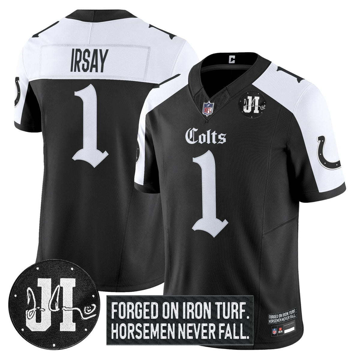 IND 2025 'Gothic Iron Hoof Edition' Vapor Limited Jersey - Jim Irsay Patch - image 23
