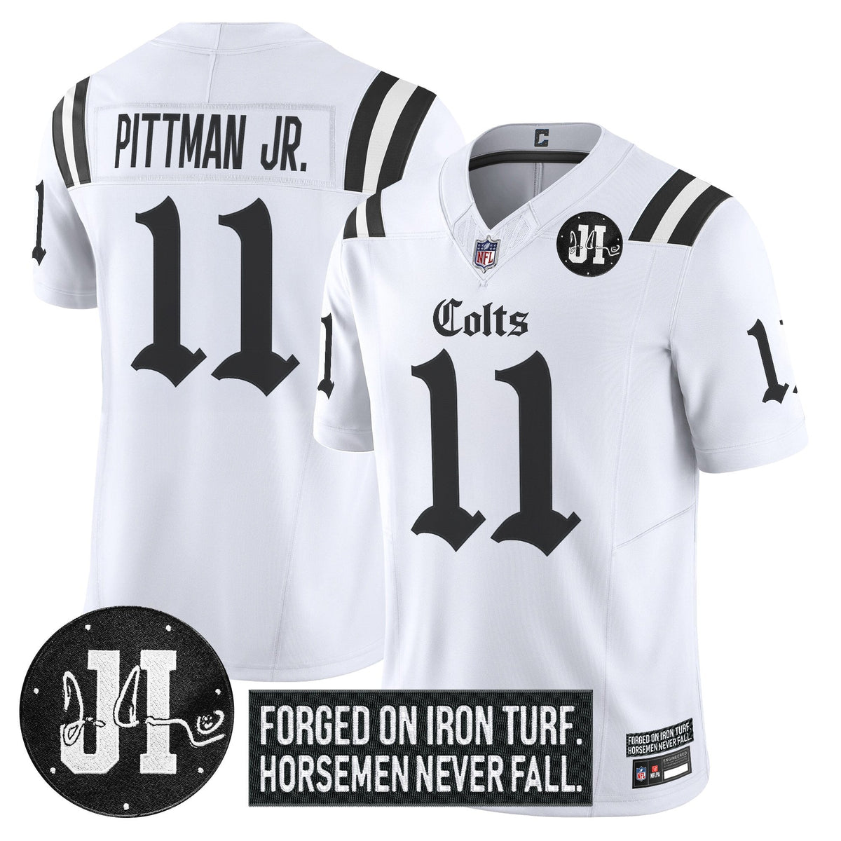 IND 2025 'Gothic Iron Hoof Edition' Vapor Limited Jersey - Jim Irsay Patch - image 15