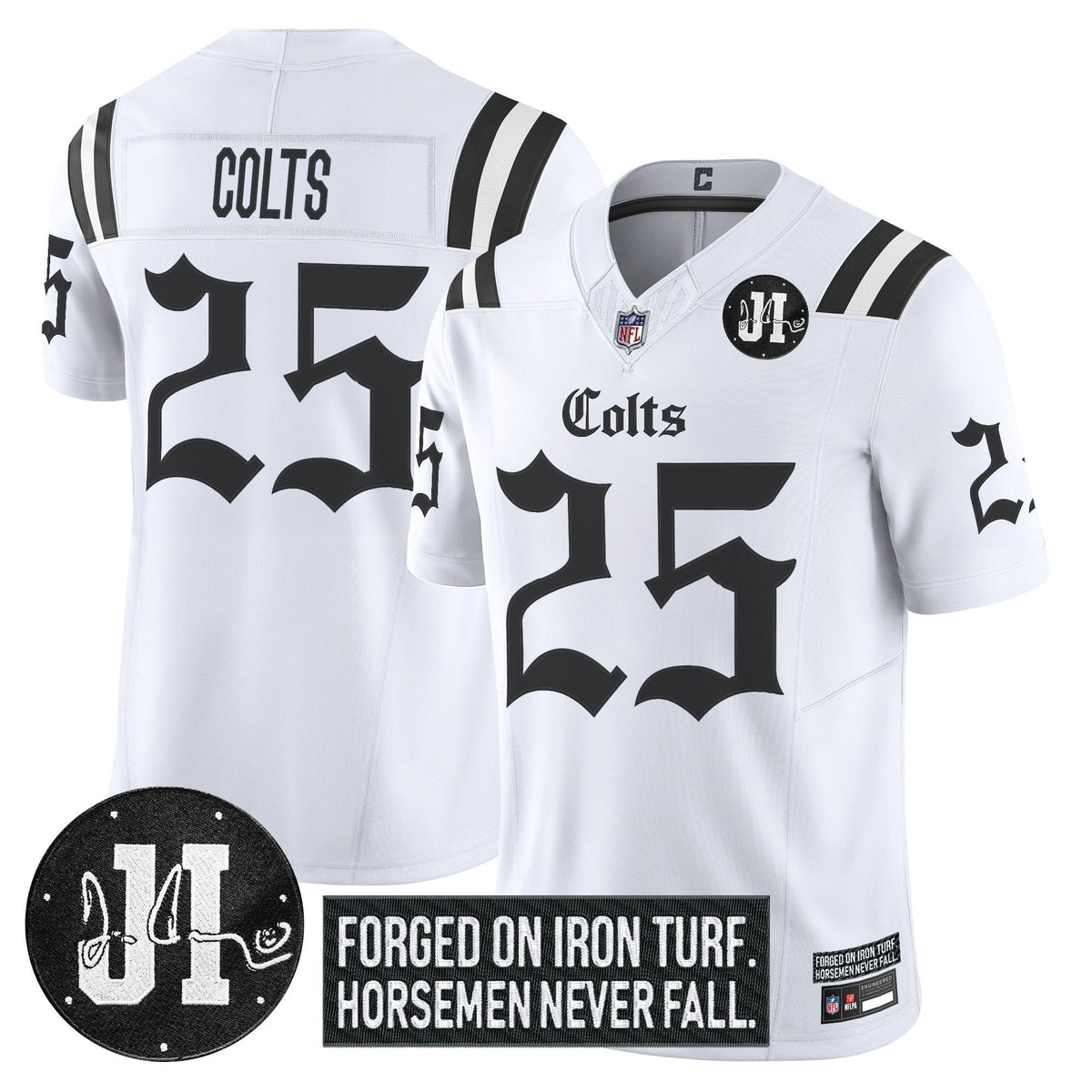 IND 2025 'Gothic Iron Hoof Edition' Vapor Limited Jersey - Jim Irsay Patch - image 20