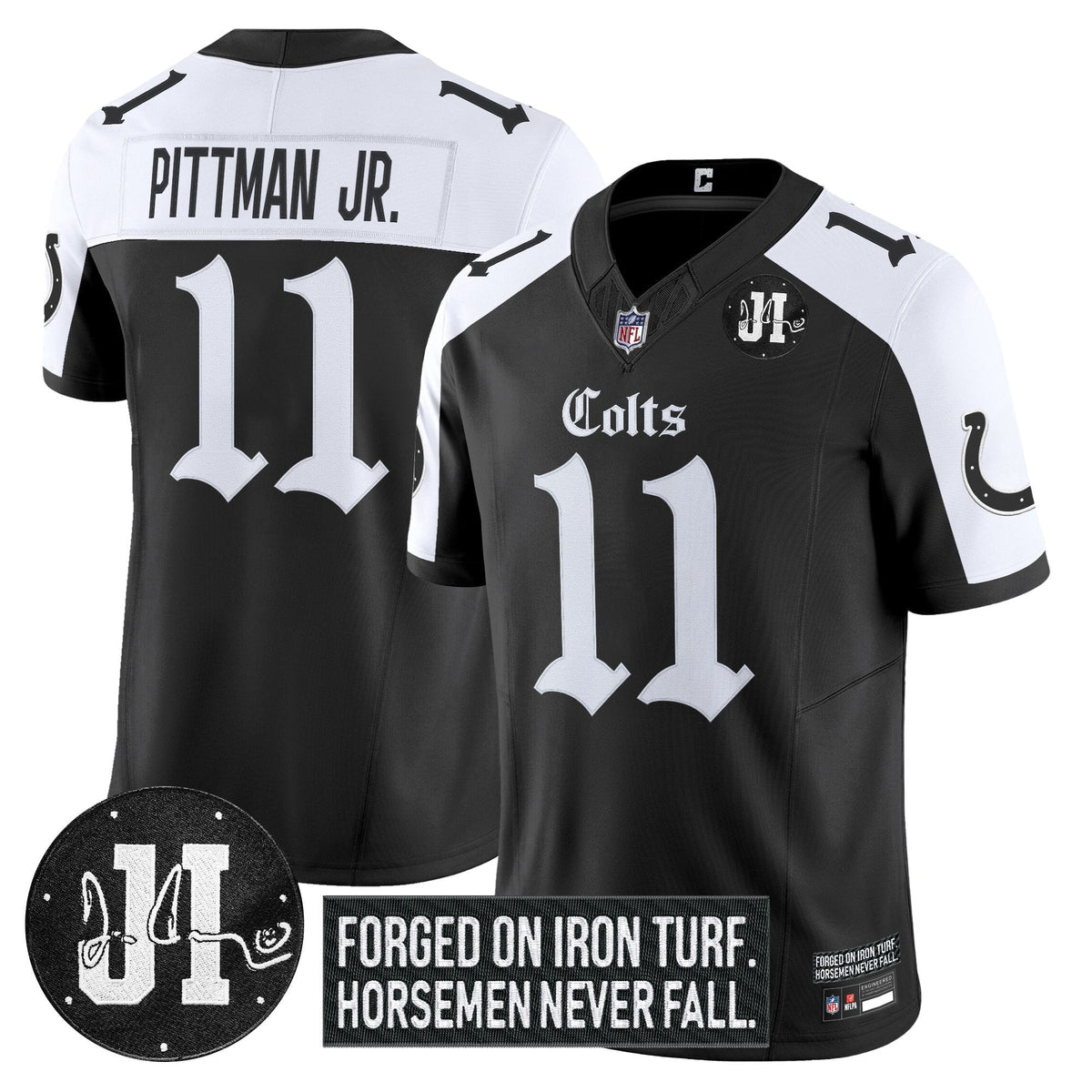 IND 2025 'Gothic Iron Hoof Edition' Vapor Limited Jersey - Jim Irsay Patch - image 25