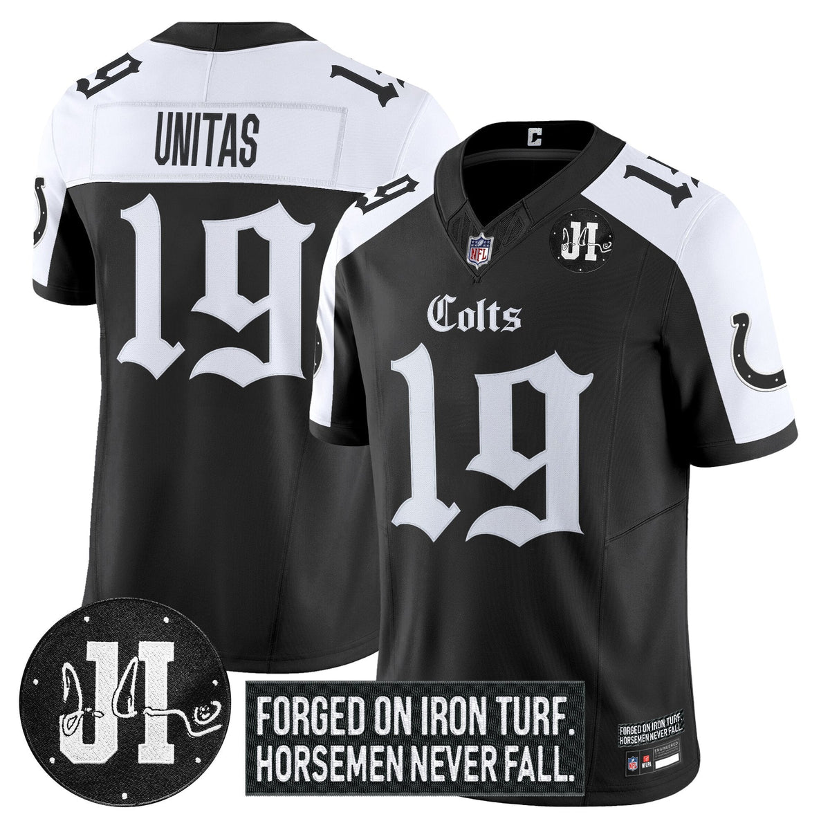 IND 2025 'Gothic Iron Hoof Edition' Vapor Limited Jersey - Jim Irsay Patch - image 29