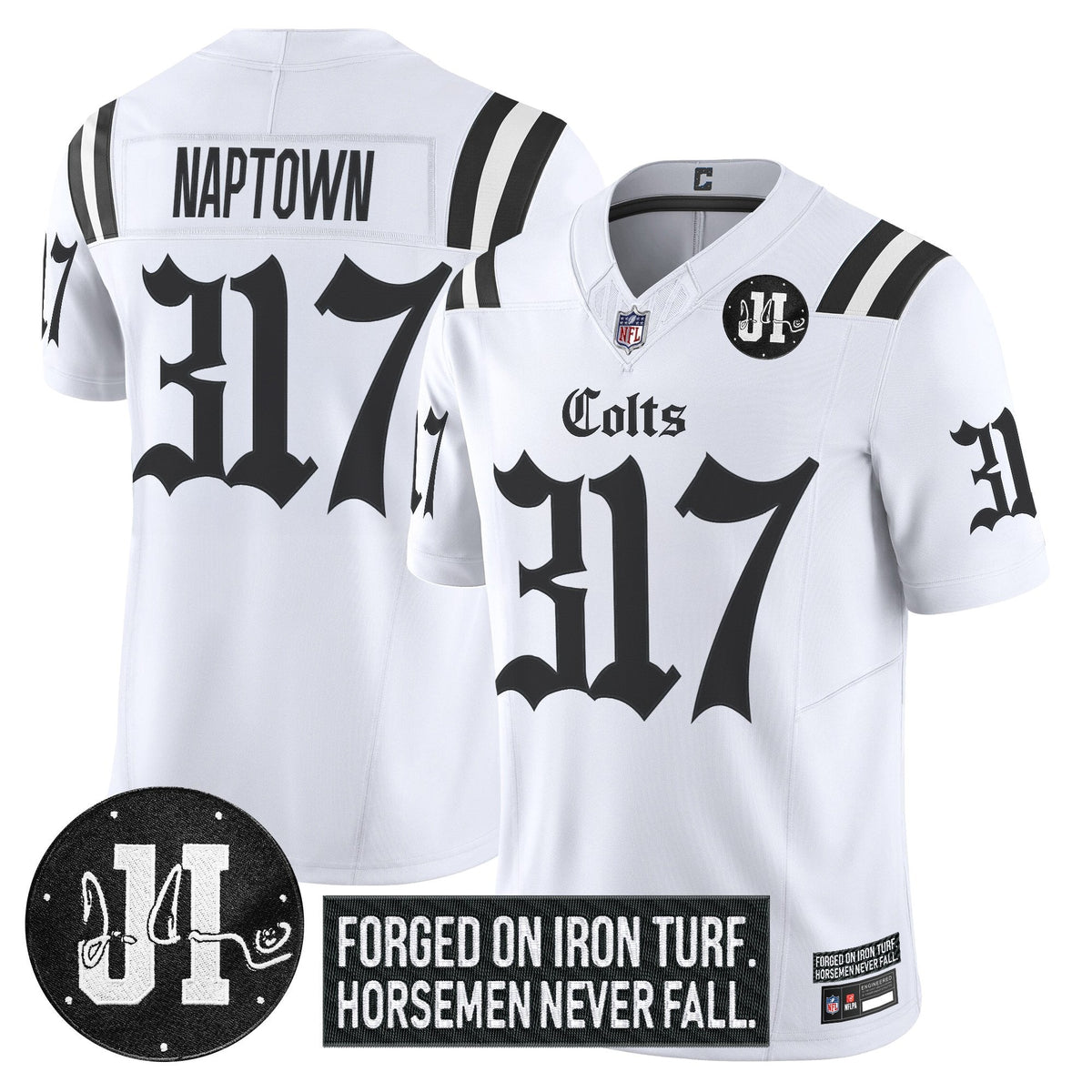 IND 2025 'Gothic Iron Hoof Edition' Vapor Limited Jersey - Jim Irsay Patch - image 12