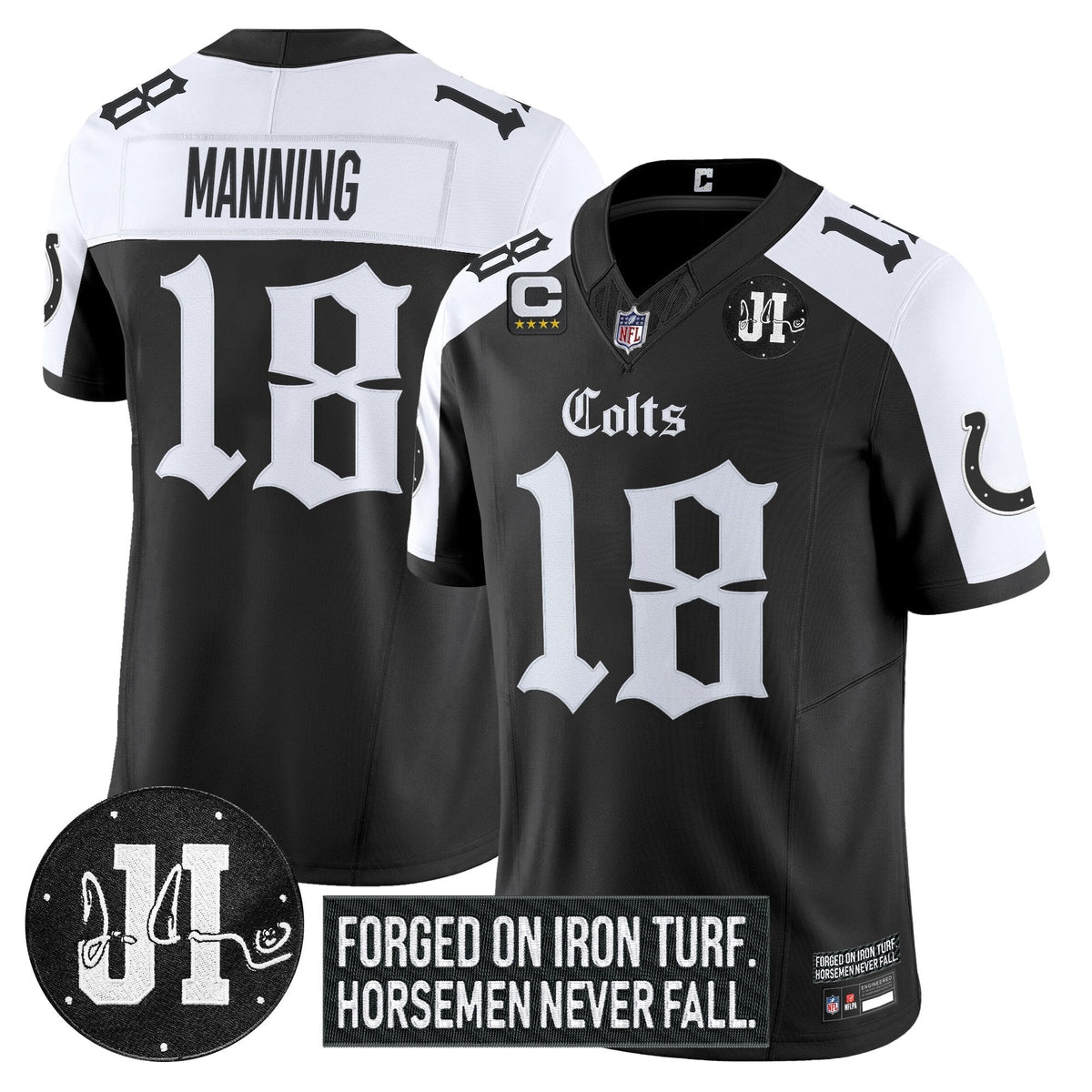 IND 2025 'Gothic Iron Hoof Edition' Vapor Limited Jersey - Jim Irsay Patch - image 28