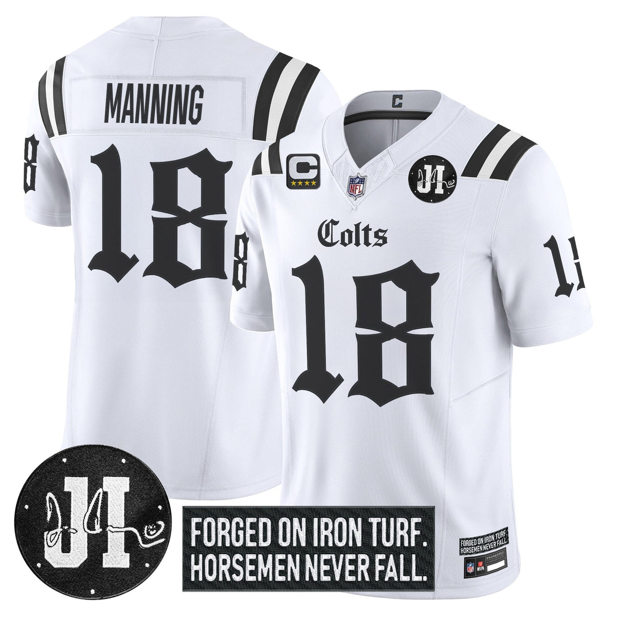IND 2025 'Gothic Iron Hoof Edition' Vapor Limited Jersey - Jim Irsay Patch - image 18