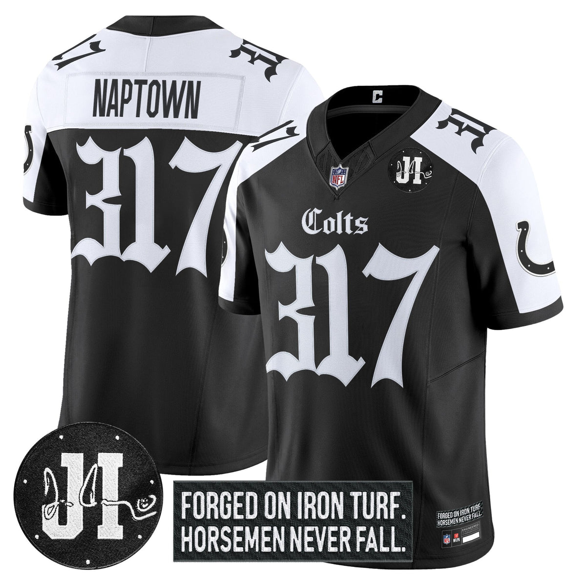 IND 2025 'Gothic Iron Hoof Edition' Vapor Limited Jersey - Jim Irsay Patch - image 22