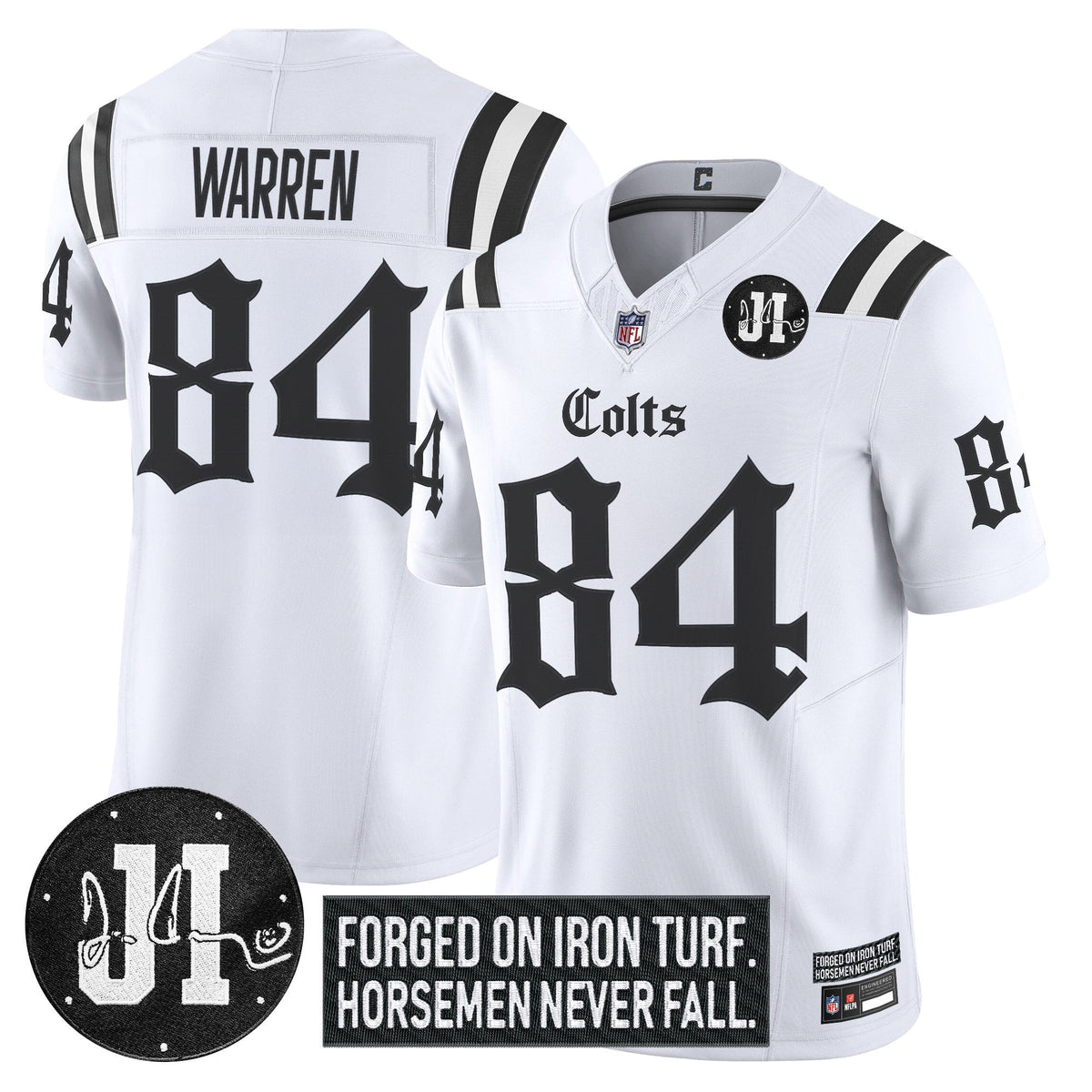 IND 2025 'Gothic Iron Hoof Edition' Vapor Limited Jersey - Jim Irsay Patch - image 17