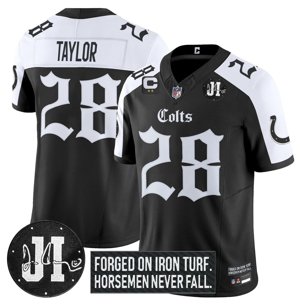 IND 2025 'Gothic Iron Hoof Edition' Vapor Limited Jersey - Jim Irsay Patch - image 24