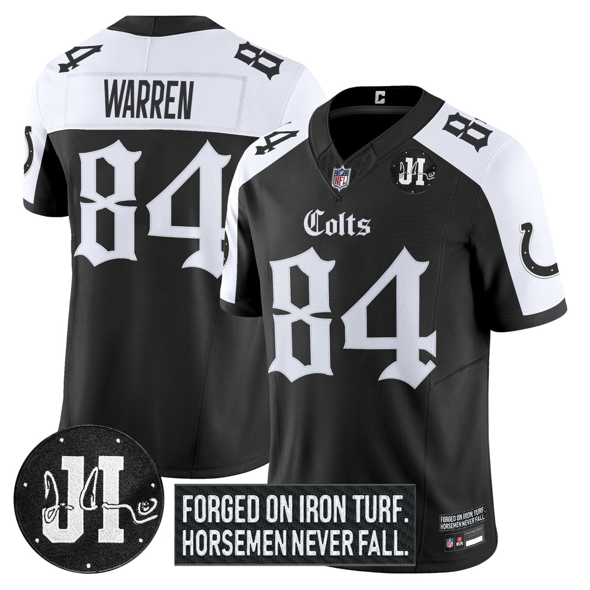 IND 2025 'Gothic Iron Hoof Edition' Vapor Limited Jersey - Jim Irsay Patch - image 27
