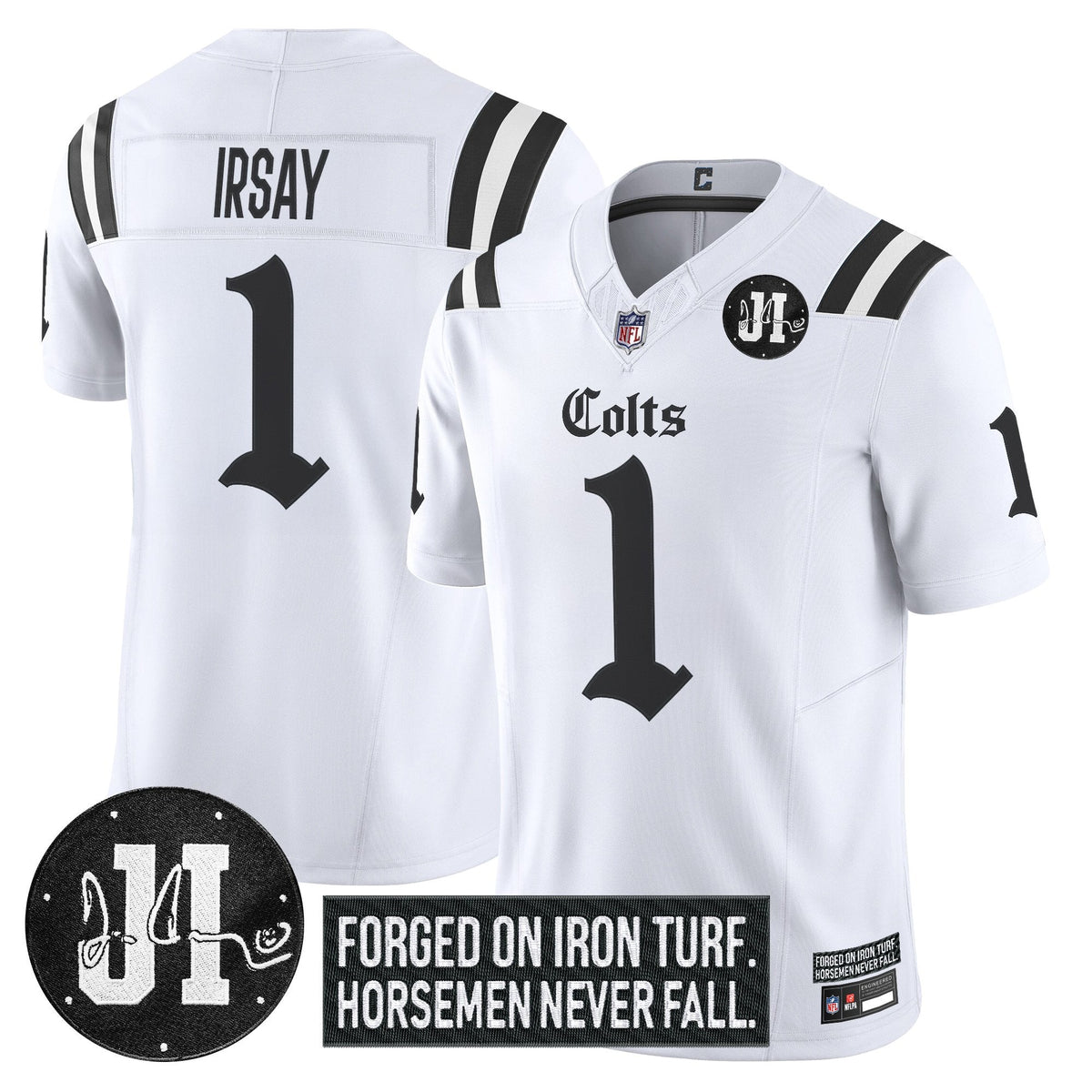IND 2025 'Gothic Iron Hoof Edition' Vapor Limited Jersey - Jim Irsay Patch - image 13