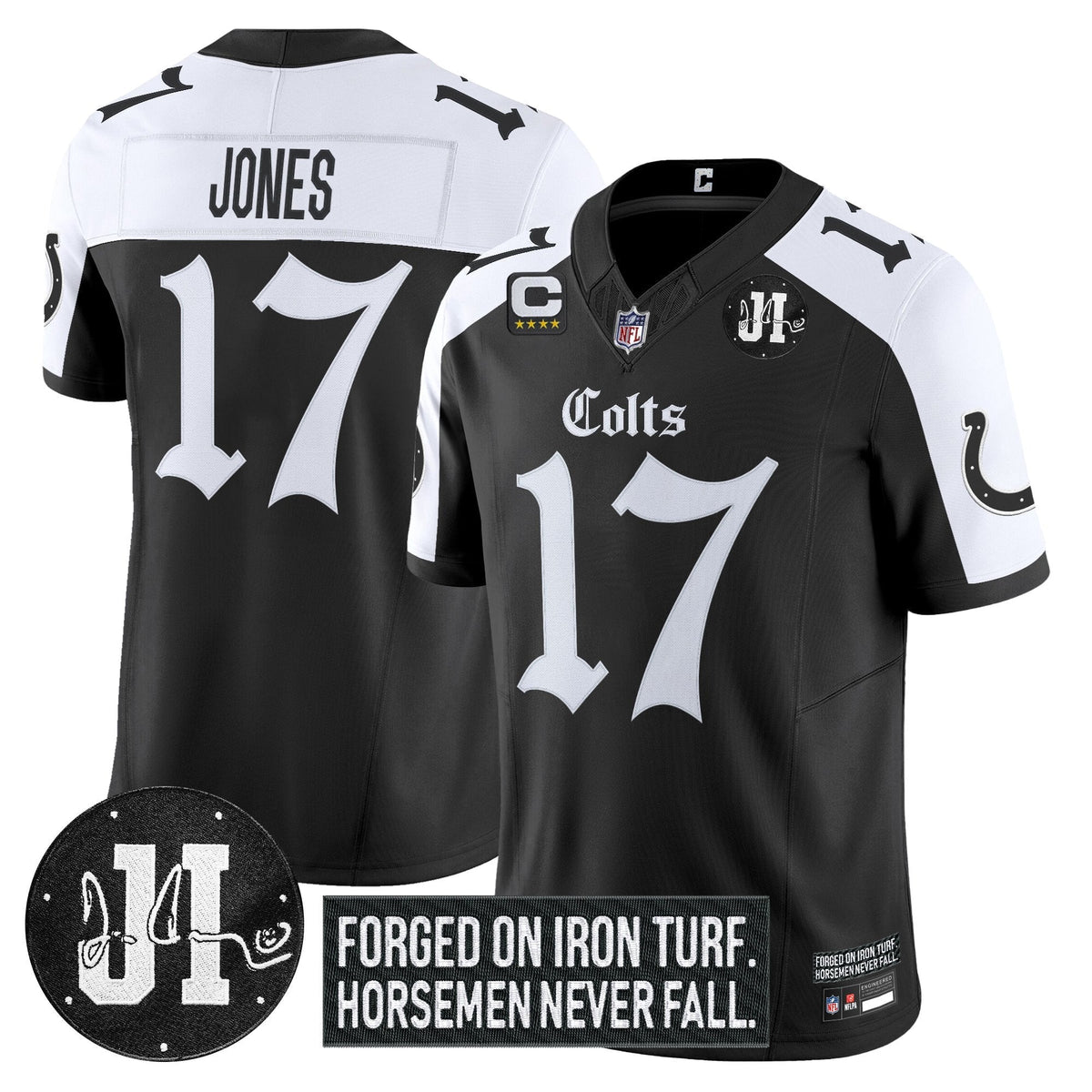 IND 2025 'Gothic Iron Hoof Edition' Vapor Limited Jersey - Jim Irsay Patch - image 21