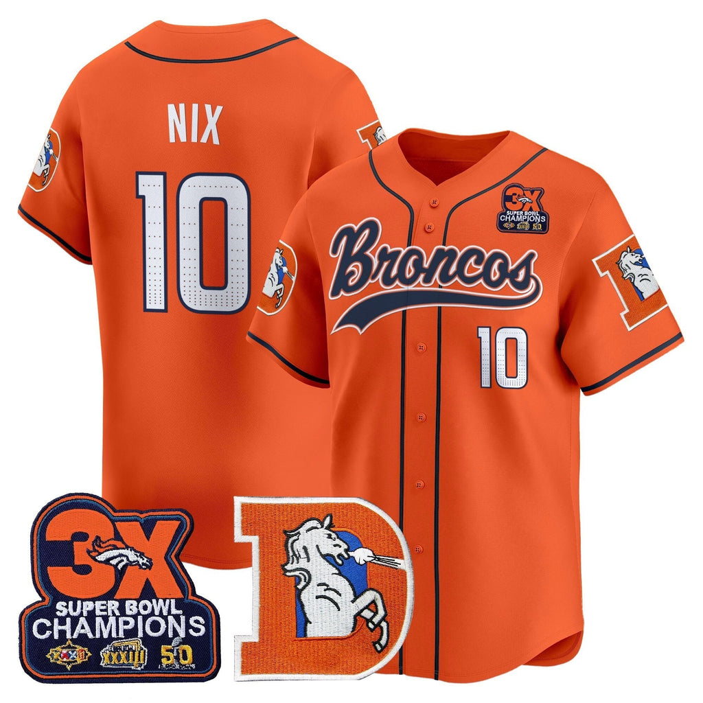 DEN Throwback Vapor Baseball Jersey - All Stitched - image 1