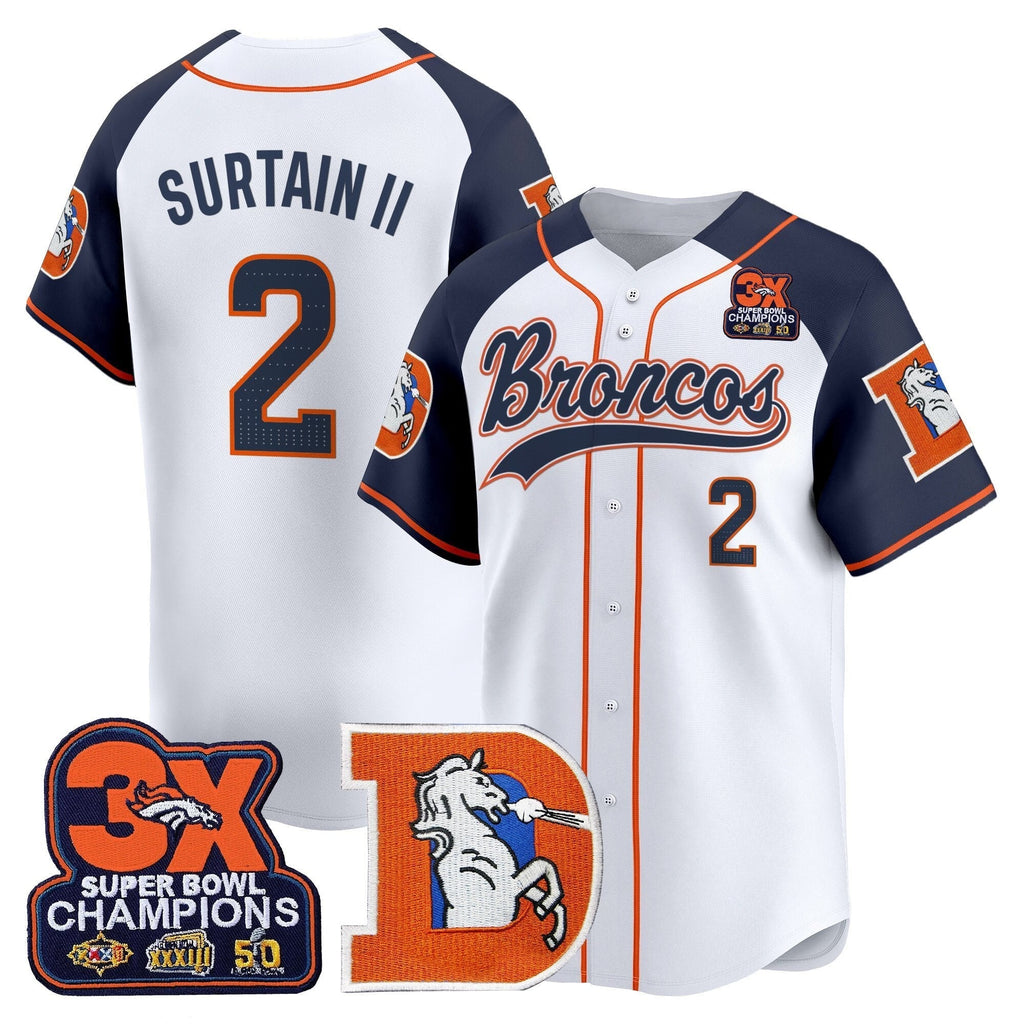 DEN Throwback Vapor Baseball Jersey - All Stitched - image 36
