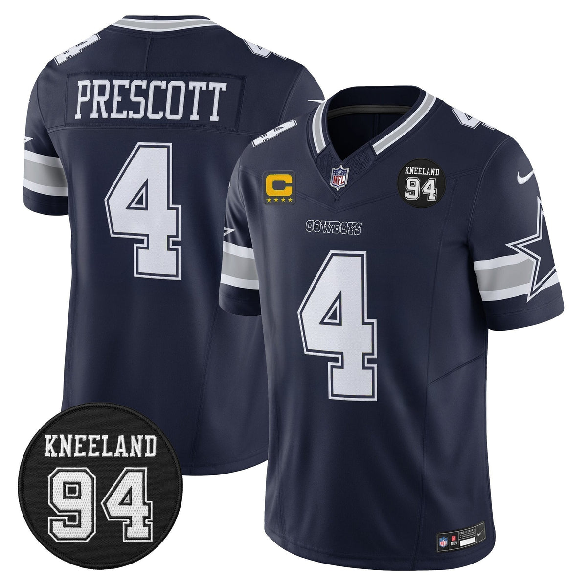 DAL #94 Marshawn Kneeland Memorial Patch Vapor Limited Jersey - image 5