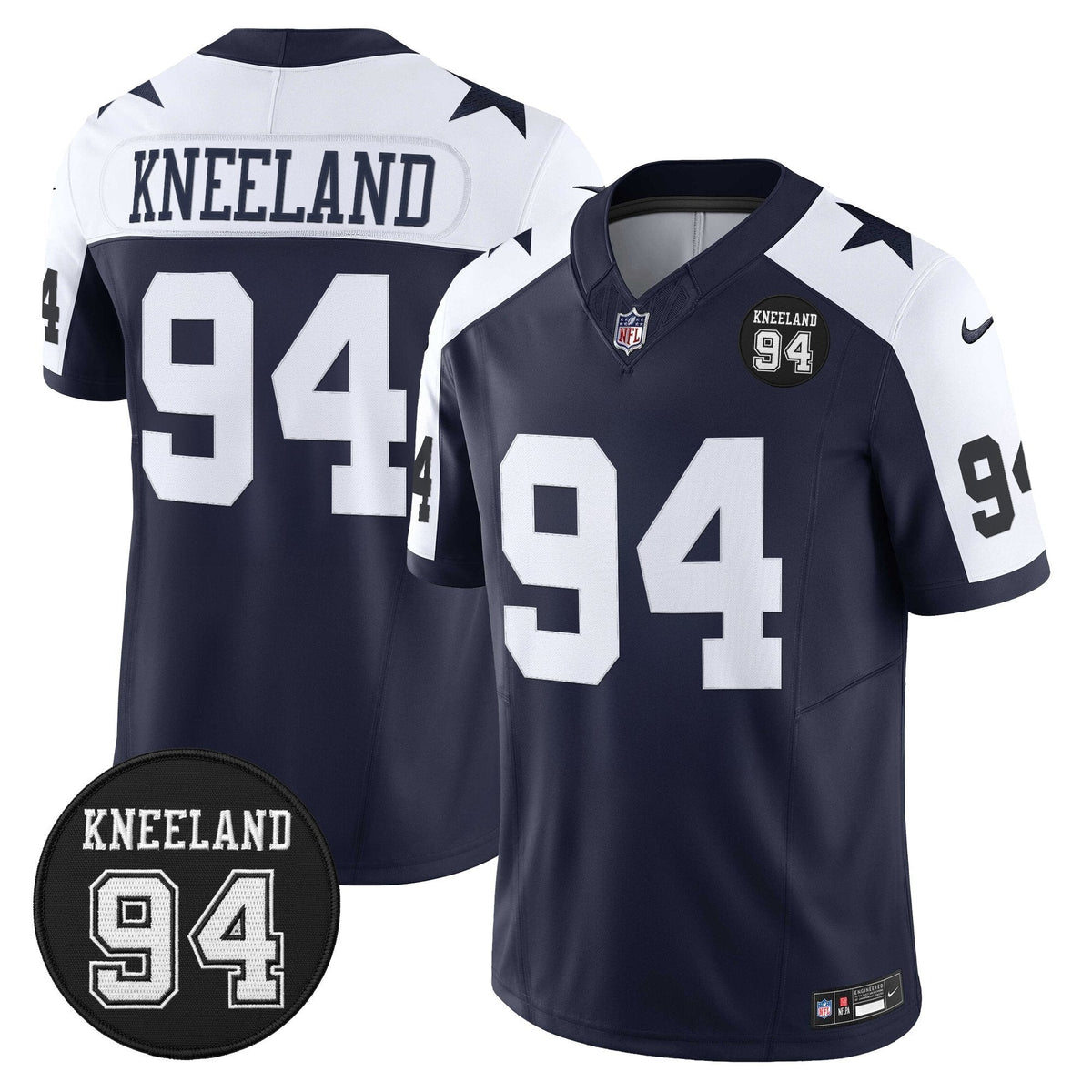 DAL #94 Marshawn Kneeland Memorial Patch Vapor Limited Jersey - image 11