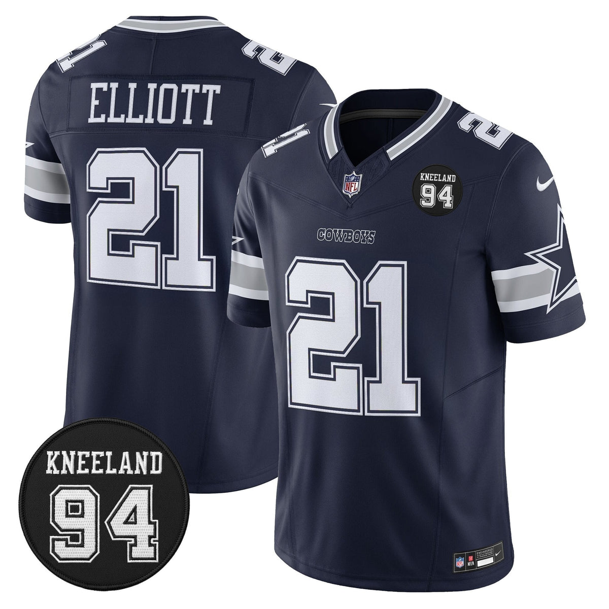 DAL #94 Marshawn Kneeland Memorial Patch Vapor Limited Jersey - image 8