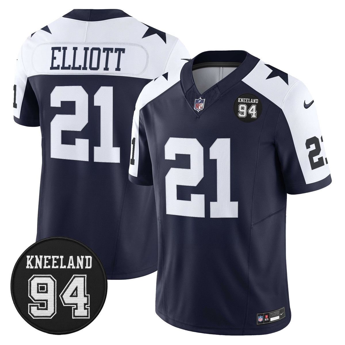 DAL #94 Marshawn Kneeland Memorial Patch Vapor Limited Jersey - image 18