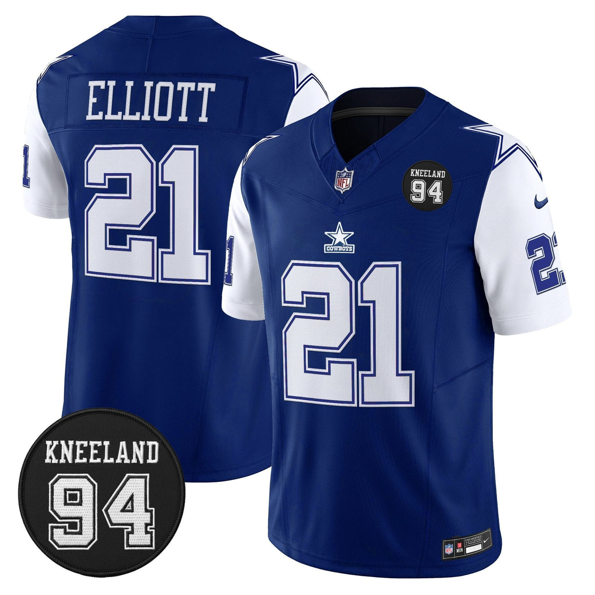DAL #94 Marshawn Kneeland Memorial Patch Vapor Limited Jersey - image 48