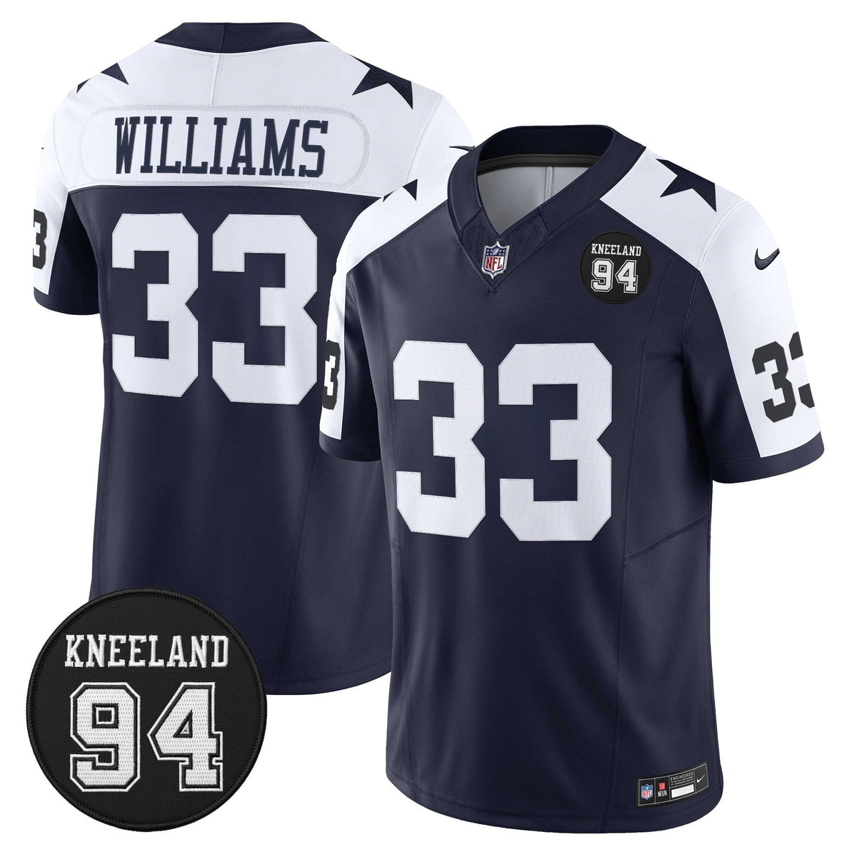 DAL #94 Marshawn Kneeland Memorial Patch Vapor Limited Jersey - image 16
