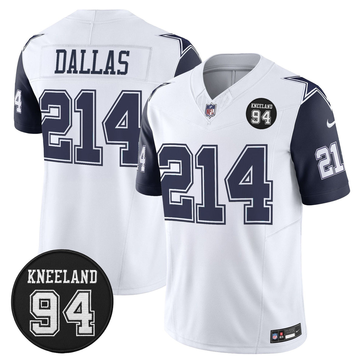 DAL #94 Marshawn Kneeland Memorial Patch Vapor Limited Jersey - image 22