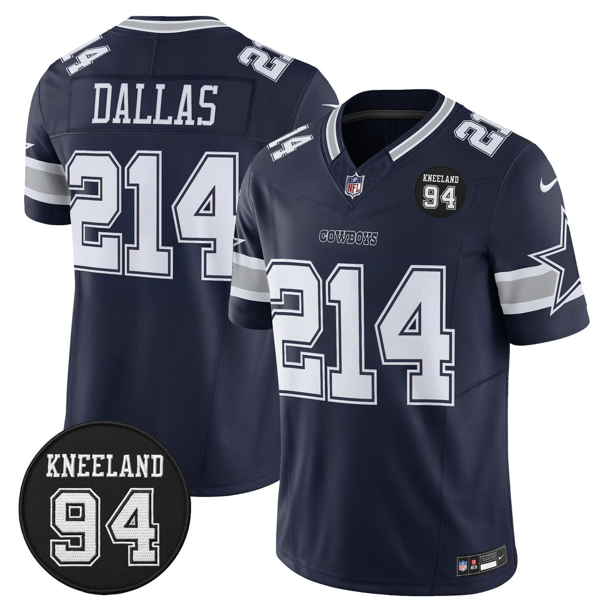 DAL #94 Marshawn Kneeland Memorial Patch Vapor Limited Jersey - image 2