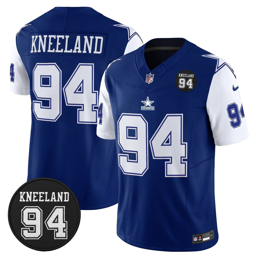 DAL #94 Marshawn Kneeland Memorial Patch Vapor Limited Jersey - image 41