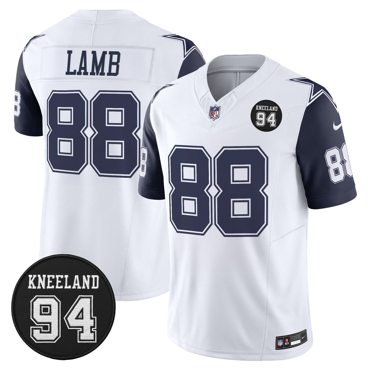 DAL #94 Marshawn Kneeland Memorial Patch Vapor Limited Jersey - image 23